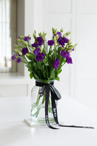 pink lisianthus bouquet